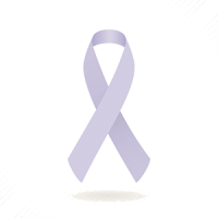 A cancer ribbon
